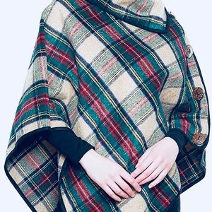 Plaid Poncho